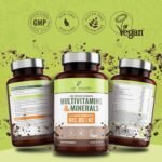 Vegan Multivitamins & Minerals with Vitamin B12, D3 & K2, Zinc and Iron, 180 Vegan Society Registered Tablets for Men and Woman, 6 Month Supply - Made in The UK by YrHealth - Image 4