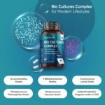 Bio Cultures Complex Probiotics and Prebiotics - 77 Billion CFU - 20 Live Cultures - 60 Capsules - Strains Like Lactobacillus Acidophilus & Casei - Prebiotic and Probiotic Supplements for Women & Men - Image 3