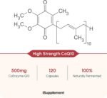 CoQ10 Supplement 500mg CoEnzyme Q10 - High Strength Naturally Fermented CoQ10 Ubiquinone by iSupplement| 120 One-Per-Day Micro Tablets (4-Month Supply) - Image 3