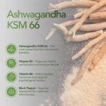 Zipvit Ashwagandha KSM 66 2000 mg with Vitamin B6, B5 & Black Pepper, High Strength Ashwagandha Root Extract, 60 Vegan Capsules, 2 Months Supply - Image 4
