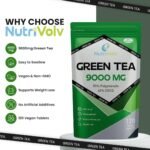 Green Tea Tablets Pure Vegan Weight Loss Pills 9000mg Keto Diet Slimming Supplements for Men and Women Gluten-Free & Metabolism Booster — Pack of 120 - Image 3