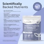 Nutravita Multivitamin Tablets for Men & Women - 26 Essential Vitamins & Minerals, Vitamin C, D, Iron, Zinc - 3 Month Supply, Vegan Multi Vitamin - High Strength Daily Multivitamins - Made in The UK - Image 3