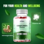 Flebo Ashwagandha High Strength Gummies, Vegan & Gluten-Free I Stress & Anxiety Relief for Adults, Ashwagandha Gummies Supplement for Relaxation and Wellness 60 Two - A - Day I Apple Flavor - Image 5