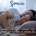 Somnia Herbal Sleeping Tablets for Adults, Calming & Relaxing Sleep Support, Stress & Anxiety Relief. A Natural Herbal Sleep Aid. 30 Easy to Swallow Vegan Capsules, One a Night, One Month Supply. - Image 5