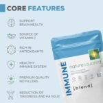 NATURE SQUARED Immune [blend]: Premium Immune System Booster - 60 High Strength 8-in-1 Complex - Loaded with Vitamin C, D, Zinc, Elderberry, Acerola Cherry, Olive Leaf, Black Pepper & MCT - Made in UK - Image 4