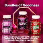 Adult Multi Vitality Gummy | 11 Essential Vitamins & Minerals A,D,E,C,B3,B6,B5,B12,Biotin, Zinc & Iodine | Mixed Berry Flavour | 60 Vegan Gummies | Support Wellbeing & Immune System by NUTRIGUMS® - Image 6