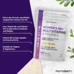 Multivitamins for Women 50+ | 4 Months Supply | 28 Essential Vitamins & Minerals Including Biotin, Iron, Folic Acid, B6, B12, Calcium, Zinc, Vitamin C & More! | 120 Vegan Tablets | by Horbaach - Image 3