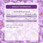 Healthspan 30mg Saffron Mood Support (60 Capsules) | Positive Mood & Emotional Balance | Supports Relaxation | Niacin & Vitamin B6 to Reduce Tiredness & Support Normal Psychological Function | Vegan - Image 3