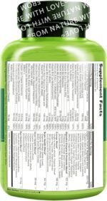 NATURELO Whole Food Multivitamin for Men - with Natural Vitamins, Minerals, Botanical Blends - Complete All-in-One Formula for Energy, Brain, Heart, Eye Health - 240 Vegan Capsules | 2 Month Supply - Image 4