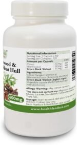 Cloves, Wormwood & Green Black Walnut Hull 600mg x 120 Capsules, Advanced High Strength Triple Botanical Complex Supplement, Clean & Additive Free, No GMO, No Fillers or Magnesium Stearate - Image 3