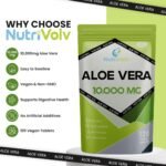NutriVolv Aloe Vera 10,000mg - 120 Tablets | Natural Skincare, Colon Cleanse & Digestion Support | Detox & Immune Boosting Supplement | High Strength Aloe Vera Extract - Image 3