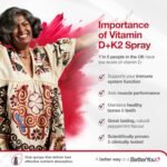 BetterYou Vitamin D3 K2 Oral Spray, Fast Acting Vitamin D 3000 IU + Vitamin K2 (MK7) Supplement, Supports Bones, Teeth, Immune System & Blood Clotting, 1-Month Supply, Natural Peppermint Flavour - Image 3