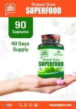 The Good Guru Organic Green Superfood Supplement Capsules - 90 Capsules with 18 Nutritious Ingredients - Image 5