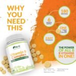 Vitamin B Complex High Strength - 180 Vegan Tablets - 6 Month Supply - Contains All 8 B Vitamins in 1 Tablet - Vitamins B1, B2, B3, B5, B6, B12, Biotin & Folic Acid - Nu U Nutrition - Image 5