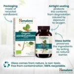 Himalaya Organic Ashwagandha (Indian Ginseng), 60 Day Supply, Herbal Supplement for Stress Relief, Energy Support, Occasional Sleeplessness, Certified Organic, Vegan, Gluten Free, 670 mg, 60 Caplets - Image 12