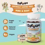 SHRUUM Calm: Ashwagandha Gummies with Lemon Balm, Lavender, Chamomile & Vitamin B6 - Vegan, Sugar-Free Mango Flavour - 60 Tasty Gummies - 30 Day Supply - Ashwagandha for Anxiety and Stress Relief - Image 4