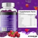 INTENSE Wellness 90 Easy Sleep Gummies – Natural Non-GMO/Vegan Herbal Sleep Gummies – Sugar Free Sleep Aid Dietary Supplements – Chewable Raspberry Flavoured - Image 6