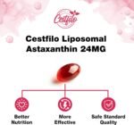Cestfilo Liposomal Astaxanthin Supplement 24MG, Maximum Absorption, Natural Antioxidant for Skin & Eye Health, Gluten Free, Non-GMO & No Gluten (60 Count (Pack of 1)) - Image 7