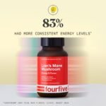 fourfive Lions Mane Mushroom Supplement (4000mg) Energy & Focus Blend, Support Brain Function, Focus & Energy - 60 Capsules - Image 4