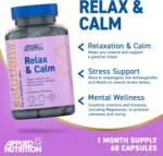 Applied Nutrition - Solutions - Relax & Calm - High Strength Capsules - Best Mood Enhancer - Best Stress Relief - Enhances Mental Wellbeing - (60 Capsules - 30 Servings) - Image 3