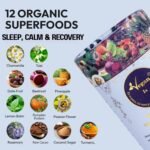 Melatonin-Free Sleep Complex with 12 Organic Superfoods – Chamomile, Lemon Balm, Cacao & Plant-Based Magnesium | Natural Adult Sleep Aid for Relaxation & Restful Sleep | 150g (30 Servings) | VeganIsUs - Image 3