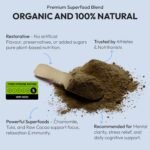Melatonin-Free Sleep Complex with 12 Organic Superfoods – Chamomile, Lemon Balm, Cacao & Plant-Based Magnesium | Natural Adult Sleep Aid for Relaxation & Restful Sleep | 150g (30 Servings) | VeganIsUs - Image 5