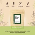 NutriCraft Pure Organic Spirulina Powder - 250g, High Protein, Antioxidant-Rich, Superfood for Smoothies, Juices, and Baked Goods, No Additives or Preservatives, Natural Immune System Booster - Image 3