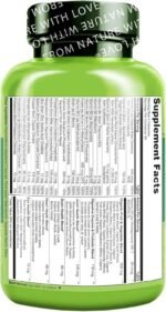 NATURELO Whole Food Multivitamin for Women 50+ (Iron Free) - with Natural Vitamin, Mineral, Botanical Blends - Best Complete Formula After Menopause - No GMOs - 120 Vegan Capsules | 1 Month Supply… - Image 4