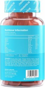 Beauty Gummies with Vitamin A, C, E & Zinc - Hair Skin and Nails Vitamins - Biotin Hair Growth Vitamins for Hair Care - Biotin Gummies for Hair Growth - 60 Gummies - Novomins - Image 4