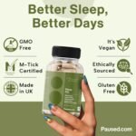 Paused Sleep Aid Supplement - 60 Capsules | 1 Month Supply Sleep Support with Magnesium, Chamomile & Ashwagandha for Natural, Fast & Quality Sleep | Vegan & Gluten-Free | UK - Image 3