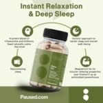 Paused Sleep Aid Supplement - 60 Capsules | 1 Month Supply Sleep Support with Magnesium, Chamomile & Ashwagandha for Natural, Fast & Quality Sleep | Vegan & Gluten-Free | UK - Image 4