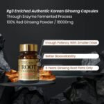 BTGIN Korean Red Ginseng Capsules, Natural Energy Supplements for Immune Support, Stress Relief, Focus and Mental Clarity, The Root Original Enriched with Pure Ginsenosides Rg3 - Image 3