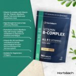 Vitamin B Complex High Strength | 365 Tablets (1 Year Supply) | All 9 B Vitamins | Vitamin B1, B2, B3, B5, B6, B12, Choline, Folic Acid & Biotin | Vegan | by Horbaach - Image 3