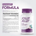 Black Elderberry Gummies 4500mg with Vitamin C & Zinc - Immune Support Wild European Sambucus 30:1 Elderberry Extract - 60 Vegan Gummies by Jolly Jelly - Image 3