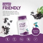 Black Elderberry Gummies 4500mg with Vitamin C & Zinc - Immune Support Wild European Sambucus 30:1 Elderberry Extract - 60 Vegan Gummies by Jolly Jelly - Image 4