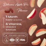 Known Mood Mushrooms Gummies - Lion’s Mane, B Vitamins - Brain Health & Hormone Balance - Natural Apple Pie Flavour - 60 Vegan Gummies, 1 Month Supply - Image 4