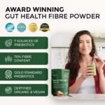 Inspiriko Organic Prebiotics for Gut Health - Award-Winning 10-in-1 Gut Health Powder with Superfoods, Inulin, Probiotics and Prebiotics. No Added Sugar, Made in UK, 180 Grams - Image 3