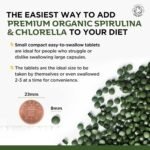 Organic Spirulina & Chlorella 400 Easy to Swallow Tablets - Natural Vitamins & Minerals - Broken Cell Wall, Pure 2000mg Daily Dose Supplement by Inner Vitality - Image 5