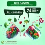 Pure Nutrition Whole Food Multivitamins for Men | 90 Tabs | One-A-Day | 100% RDA | 24 Natural Vitamins and Minerals | All Natural Plant Based Men's Multivitamin | 3 Months Supply - Image 4