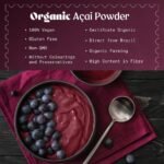 NaturalBio Organic Acai Berries Powder - Freeze-Dried - 200g. Brazilian Acai, Lyophilised, Raw. Extract from Açai Berry Pulp. Vegan & Vegetarian Friendly - Image 3