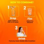 Fast&Up Vitamin C, Vitamin D & Zinc - 80 Effervescent Tablets (4 X 20) - Saver Multipack - Complete Immunity Booster - One Daily - Orange Flavour - Image 4