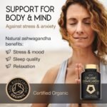 Organic Ashwagandha High Strength - 1000mg Ashwaganda 120 Capsules - Natural Support for Calm & Balance - Pure Root Powder with Black Pepper - Enhanced Absorption - Soil Association Organic Certified - Image 3