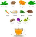 Stomach Bloating Relief and Belly Reduction Tea CAMINO DE CABRAS® - Colon Cleanse & Digestion Support Herbal Infusion - Lemon Balm, Chamomile, Fennel, Liquorice - Caffeine Free Loose Leaf Tea – 70g - Image 4