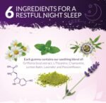 5HTP Night Support - Sleep Gummies for Adults - 90 Vegan Melatonin Alternative Gummies - Passionfruit Taste - High Strength Griffonia Simplicifolia, L-Theanine, Lavender & Chamomile - Nu U Nutrition - Image 5