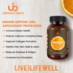 Ultimate Blend Immunity with Vitamin C, D, Zinc and Elderberry | Immune & Antioxidant Support | Boosts Energy, Supports Immunity | for Healthy Hair, Skin, Bones – 60 Vegan Capsules - Image 5