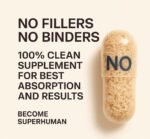 OUSH Organic Lions Mane Supplement 4000mg with Ashwagandha, Vitamin B Complex, 180 Vegan Capsules - Lion's Mane Mushroom 10:1 Extract, UK Made for Mental Performance & Nervous System - Image 3