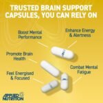 Applied Nutrition - Solutions - Brain Fuel - Capsules with Nootropics, Vitamins, & Panax Ginseng - Best Focus Booster - Enhances Mental Performance - (60 Capsules – 30 Servings) - Image 4