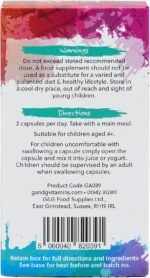 Kids Rainbow Food - Organic Whole Food Multivitamin Supplement - Ideal for Children - 120 Vegan Capsules - Non-GMO, Made in The UK by G&G Vitamins - Image 3