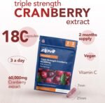 Zipvit Triple Strength Cranberry 60,000mg, High Strength Cranberry Extract with Vitamin C, 180 Vegan Capsules for Immune Support, 2 Month Supply, Supplement for Men & Women - Image 3