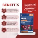 Zipvit Triple Strength Cranberry 60,000mg, High Strength Cranberry Extract with Vitamin C, 180 Vegan Capsules for Immune Support, 2 Month Supply, Supplement for Men & Women - Image 4